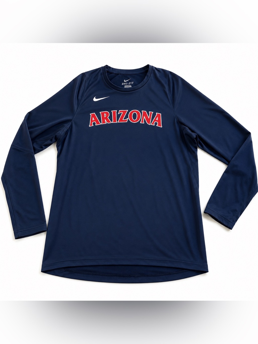 Nike Arizona Wildcats Shirt Mens Large NCAA Football Long Sleeve Dri Fit Tee
